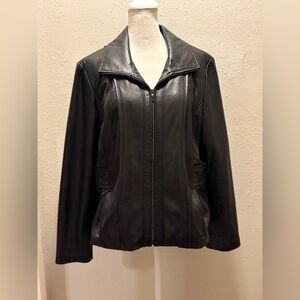 Worthington Classic Black Leather Jacket